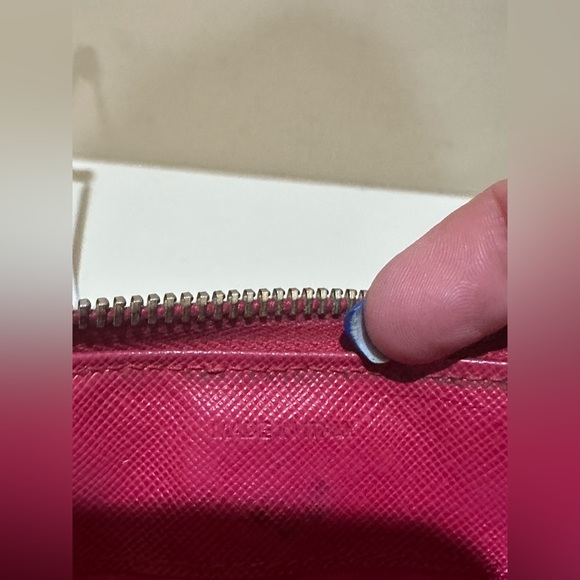 Prada Pink Saffiano Long Zip Wallet - Picture 12 of 13